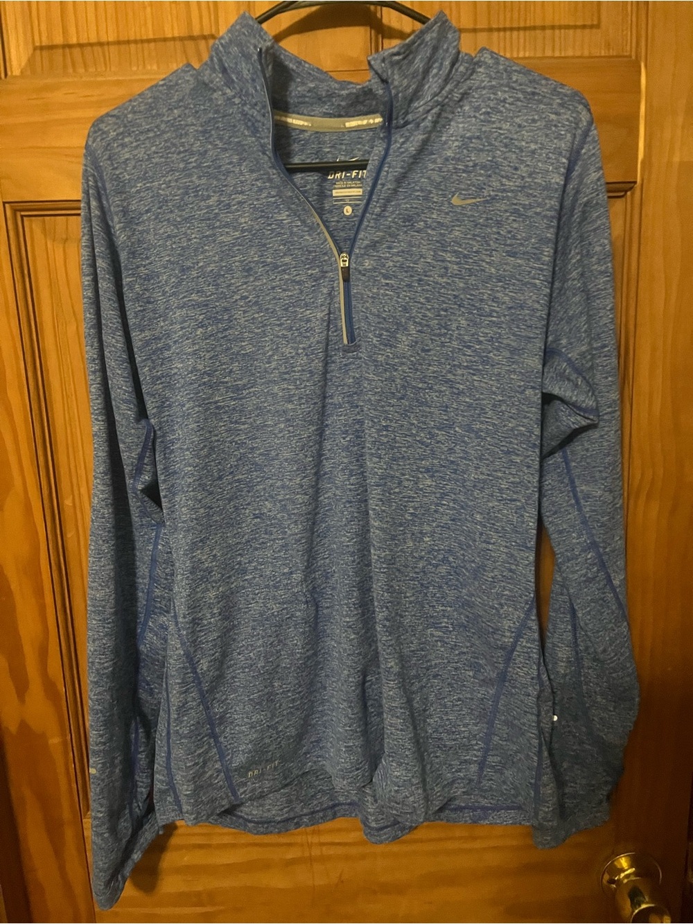 Nike Blue Heather Dri-FIT Performance Quarter-Zip